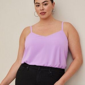 Torrid 00 Lilac Sophie Chiffon Swing Cami